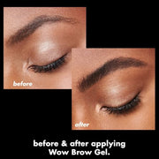 e.l.f. Wow Brow Gel, Volumizing, Buildable, Wax-Gel Hybrid, Creates Full, Voluminous-Looking Brows, Locks Brow Hairs In Place, Neutral Brown, Fiber-Infused 3.5g