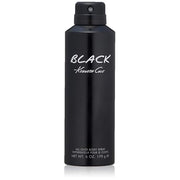 Kenneth Cole Black All Over Body Spray for Men, 6.0 Fl. Oz | Body Spray Cologne for Men, Aromatic Woody Fragrance, Notes of Watermint, Mandarin, Cedar, and Musk, Long-Lasting Cologne