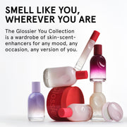 Glossier You Mini Wardrobe Fragrance Set, 4 x 1.5ml | Unisex Travel EDP Sampler, You, Fleur, Doux & Rêve, Skin-Scent Enhancer, Smells Different on Everyone