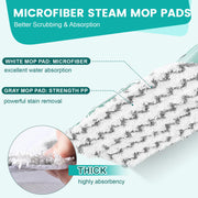 6 Pack Steam Mop Replacement Pads Compatible with Shark Steam Mops | Fit for S1000/S1000A/S1000C/S1000WM/S1001C, Floor Steamer Pads Washable, Reusable Microfiber Cleaner Pads