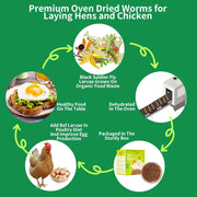 Dried Black Soldier Fly Larvae Treats for Chickens Wild Birds Ducks 10LB | More Calcium Than Mealworms High-Protein Non-GMO Pure Natural