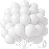 White Balloons 12 inch, White Latex 50pcs Party Balloons | Engagement, Bridal Shower, Wedding, Birthday Party Decorations