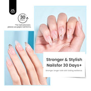 Beetles Builder Gel for Nails, 8 in 1 Clear Builder Nail Gel | Strengthening, Thickening & Building Instant Apex,Beginner Friendly DIY Salon at Home for Women, LED UV Lamp Cured