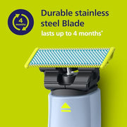 Philips Norelco OneBlade Replacement Blades, Anti-Friction, 2 Pack | Genuine OneBlade Blades, Anti-Friction Coating, Stainless Steel, Up to 8-Month Supply, QP225/80
