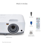 ViewSonic PA503W 4000 Lumens WXGA DLP Projector, High Brightness HDMI | Vertical Keystone, Optical Zoom, 120Hz, Low Latency, VGA, USB, Ceiling Mount, Classroom, Business, Presentation, Large Screen