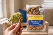 Birds LOVE® Millet Tips & Tails for Birds – Premium Spray Millet Treat, Non-GMO, USA Grown – Natural Bird Food for Parakeets, Cockatiels, Budgies, Lovebirds, Finches, Canaries & Parrots – 1 lb
