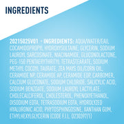 CeraVe Renewing Salicylic Acid Cleanser, Gentle Exfoliating Face Wash, 16oz | Skin Care with Hyaluronic Acid & Niacinamide, Facial Cleanser, Face Cleanser, Ceramides, Fragrance Free, Non-Comedogenic