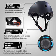 Adjustable Helmet for Ages 5-16 Kids Toddler Boys Girls Youth,Protective Gear with Elbow Knee Wrist Pads for Multi-Sports Skateboarding Bike Riding Scooter Inline skatings Longboard Roller Skate