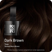 Boldify Hairline Powder, Root Touch Up Hair Color Dark Brown 4g | Instantly Fills Thinning Hair & Sparse Hairlines - Root Cover Up for Gray Hair - Water-Resistant, Sweat-Proof 24-Hour Wear