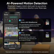 WYZE Window Camera, WiFi Indoor Security Cam, Anti-Glare Color Night Vision