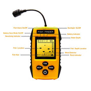 Handheld Fish Finder Portable Fishing Kayak Fishfinder Fish Depth Finder Fishing Gear with Sonar Transducer and LCD Display
