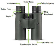 Vortex Triumph HD 10x42 Binoculars | HD Optics, Tripod Adaptable, Waterproof, Fogproof, Shockproof, Included Glasspak Harness - Unlimited, Unconditional Warranty