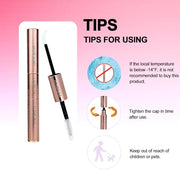 Lash Bond and Seal Lash Glue Waterproof LAUBESS 2-IN-1 Cluster Lash Glue for Eyelash Clusters 72H 10ml (White/Clear)