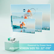 Mini Projector Portable for Gift, Led Outdoor Movie Projector