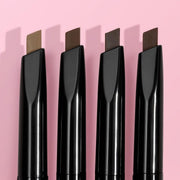 wet n wild Ultimate Eyebrow Retractable Definer Pencil, Medium Brown, Dual-Sided Brow Brush, Fine Tip, Shapes, Defines, Fills Brow Makeup