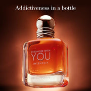 Armani Beauty Stronger With You Intensely - Warm & Spicy Cologne for Men | Long Lasting Fragrance with Pink Pepper, Lavender & Vanilla - Iconic Woody Mens Scent Perfect for Date Night