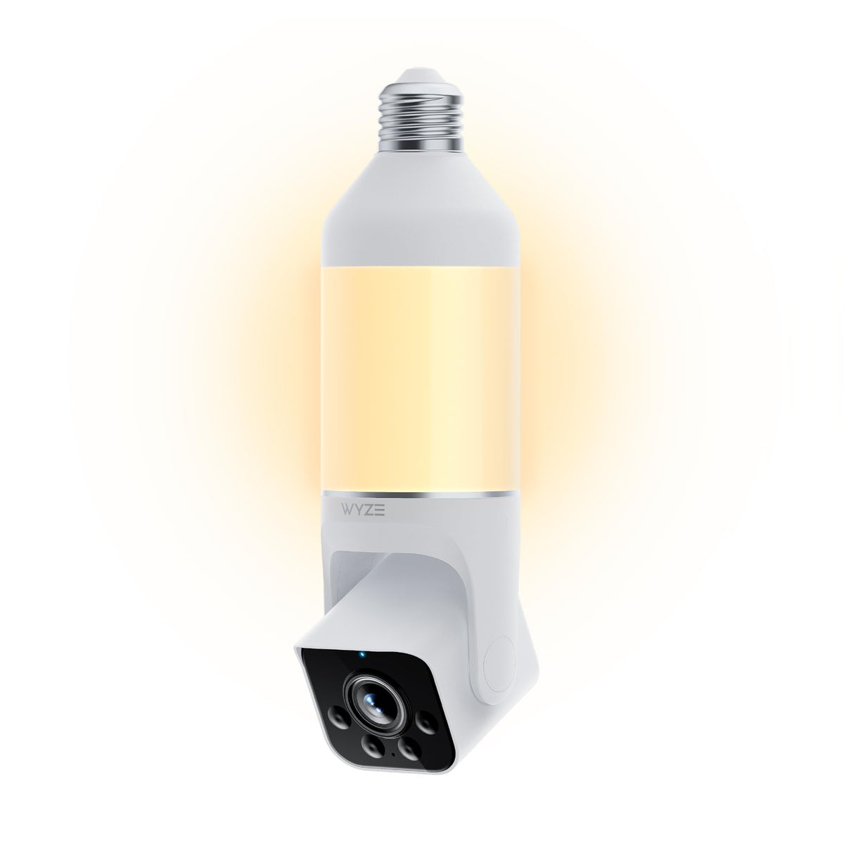 WYZE Bulb Cam - 2K HD Smart Light Bulb Security Camera, E26 Socket | Color Night Vision, 800-Lumen Dimmable LED, 160° Wide View, Motion Detection & Siren, Works with Alexa & Google Assistant