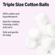Amazon Essentials Cotton Balls, 200ct, 1-Pack (Previously Amazon Basics)
