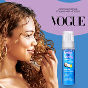 Lottabody Coconut & Shea Wrap Me Foaming Mousse, 7 oz | Foaming mousse that defines curls, controls frizz & adds lightweight, natural-looking shine & hold. Fast-drying & non-sticky.