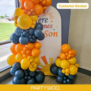 PartyWoo Mustard Yellow Balloons 120pcs Different Sizes of 18 12 10 5 Inch | Balloons for Birthday Sunflower Little Cutie Thanksgiving Bridal Shower Party Decorations Yellow-F57