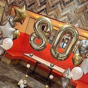 Champagne Gold Number 30 Balloons, 40 Inch Light Gold Foil Number 3 & 0 Balloons for Women, Self Inflating 30th Birthday Balloons for 30 Year Old Men Anniversary Birthday Party Decorations Supplies