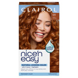 Clairol Nice'n Easy Permanent Hair Dye, 6R Light Auburn | 1 Pack | Zero Ammonia, PPD‑Free, 100% Gray Coverage with Bonding System | Pack of 1