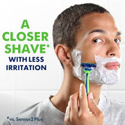 Gillette Sensor3 Sensitive Men's Disposable Razor, 4 Razors