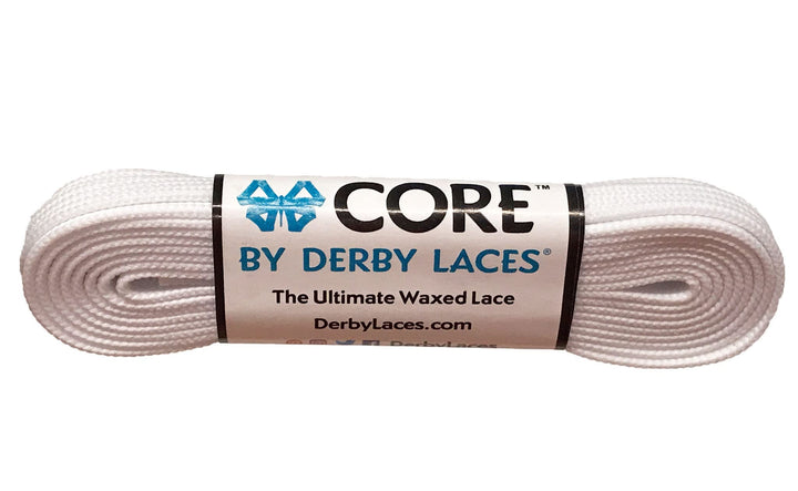 Derby Laces CORE Narrow 6mm Waxed Lace for Figure Skates, Roller Skates, Boots, and Regular Shoes