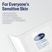 Cetaphil Gentle Makeup Remover Face Wipes, Fragrance Free, 25 Count | Sensitive skin safe, alcohol-free, fragrance-free, daily facial cleansing, removes makeup, dermatologist recommended