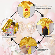 Smlpuame 40 Inch Gold Number 1 Balloon, 1st Birthday Decoration Boys Girls | Large Self Inflating Number Balloons, Mylar Foil Helium Balloon for Women Men Party Anniversary Supplies Reusable