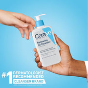 CeraVe Renewing Salicylic Acid Cleanser, Gentle Exfoliating Face Wash, 16oz | Skin Care with Hyaluronic Acid & Niacinamide, Facial Cleanser, Face Cleanser, Ceramides, Fragrance Free, Non-Comedogenic