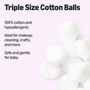 Amazon Essentials Cotton Balls, 200ct, 1-Pack (Previously Amazon Basics)