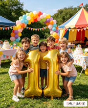 Smlpuame 40 Inch Gold Number 1 Balloon, 1st Birthday Decoration Boys Girls | Large Self Inflating Number Balloons, Mylar Foil Helium Balloon for Women Men Party Anniversary Supplies Reusable