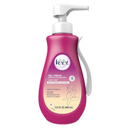 Veet Sensitive Skin Hair Removal Cream For Women, Painless Bikini Hair Removal Gel, Dermatologically Tested Depilatory Cream For Bikini Line, Legs, Arms, Underarms, 13.5 FL OZ Pump Bottle with Tool