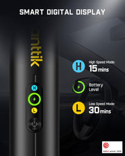 Fanttik Slim V10 APEX Cordless Car Vacuum, 4-in-1 Portable Mini Handheld Vac, Upgraded Smart Digital Display, 19kPa Suction Power, 2 Suction Modes for Small Jobs, Car, Office Desk, Keyboards (Black)