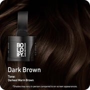 Boldify Hairline Powder, Root Touch Up Hair Color Dark Brown 4g | Instantly Fills Thinning Hair & Sparse Hairlines - Root Cover Up for Gray Hair - Water-Resistant, Sweat-Proof 24-Hour Wear