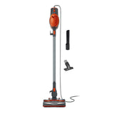 Shark Rocket Corded Stick Vacuum, Carpet & Hard Floors, Gray/Orange, HV301 | Under 9 Lbs., Handheld Conversion, Pet Hair Pickup, Swivel Steering, Low-Profile Reach, Crevice and Upholstery Tools