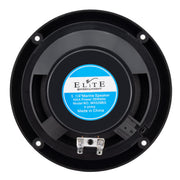 RecPro RV 6" Water Resistant Exterior Speaker (Black with Blue Accent) | Flush Mount, 35 Watts, 4 ohms, 0.6 lbs