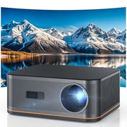 HAPPRUN 2000 ANSI 4K Decoding Projector with WiFi and Bluetooth, Auto Focus | 300'' Display for Indoor/Outdoor, Portable Home Theater, Smart Movie Projector Compatible with Phone/TV Stick/PC/PS5