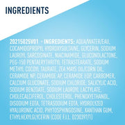 CeraVe Renewing Salicylic Acid Cleanser, Gentle Exfoliating Face Wash, 16oz | Skin Care with Hyaluronic Acid & Niacinamide, Facial Cleanser, Face Cleanser, Ceramides, Fragrance Free, Non-Comedogenic
