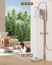 Steam Cleaner, 10-in-1 Detachable Handheld Steam Mop for Multi-Surface | 350ml Tank,10s Heat-Up,248°F Steam Cleaner,2-Level Control,Swivel Head for Carpet,Floor,Tiles,BBQ grill,Car Accessories