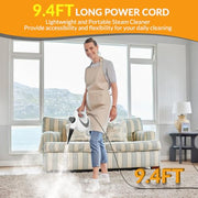 Handheld Steam Cleaner, Pressurized Hot Steam with 12 Accessories for Home