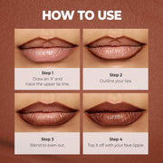 Laka Lip Liner - Creamy Matte Lip Contour | #02 Suede Pink | Muted Nude Pink | Precise Lip Liner Pencil for Shaping & Overlining | Long-Lasting Waterproof Formula | No Sharpening