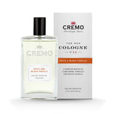 Cremo Cologne For Men - Spice & Black Vanilla Mens Cologne Spray, An Explosion of Vibrant Spices, Dark Woods and Black Vanilla, Multi-Layered Signature Men's Fragrances, 3.4 Fl Oz