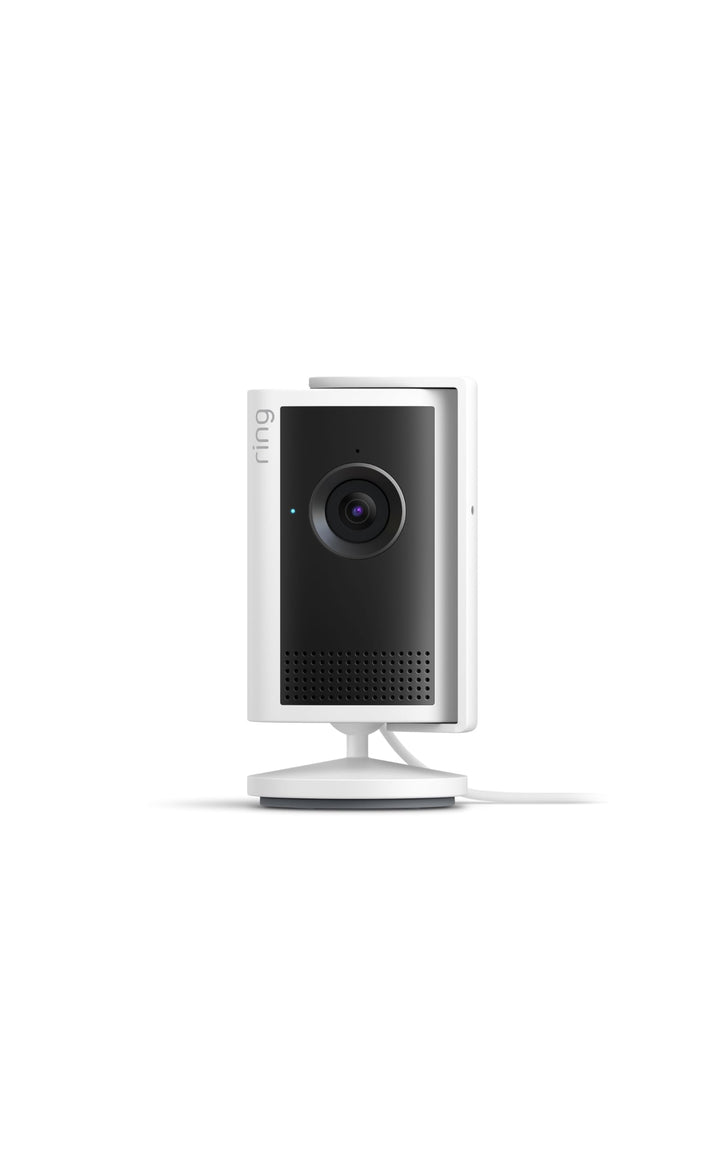 Ring Indoor Cam 2K, Retinal 2K for crisp video, 6x Enhanced Zoom, Night Vision, Home and business security, White