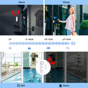TECKNET Door Alarms for Kids Safety, Window Alarm Pool Alarms Door Alarm for Home Security, 2-in-1 Alarm & Chime, 3-Level Volume Control, Wireless Alarm for House Hotel Cars Sheds Caravans (3 Pack)