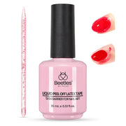 Beetles Liquid Latex for Nails 15 ml Peel-Off Nail Polish Cuticle Guard | Plastic Care Stick Nails Design Air-Dry Barrier for Protector Fingers