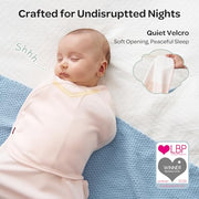 Momcozy Swaddles for Newborns, Quiet Fastener Swaddle for Infant 0-3 Months | New-Parent-Friendly Sleep Sack, Reduce Startle Reflex, Newborn Boys Girls Registry Essentials, 2-Pack, Bloom