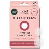 Rael Miracle Invisible Spot Cover Hydrocolloid Acne Pimple Patches (96 Ct) | Ultra-Thin Patch for Face, Absorbs Fluid From Blemishes, Facial Sticker, Korean Skin Care, Pore Care, 2 Sizes
