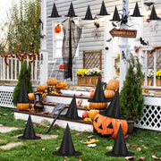 Luces 12 PCS Witch Hats, Thickened Hanging Witches Hats Halloween Decor | Black Witch Hat with 164 FT Rope Wizard Decor to Hang from Ceiling, Halloween Decorations Witch Costume Accessory